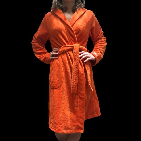 Robe De Chambre Croisée à Capuche 100cm, Bamboo, Taubert 202619-112