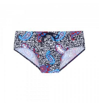 Slip De Bain Mini, Seydou - Navy Print, Hom 402079-P0RA