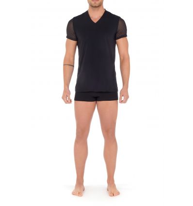 Tee-Shirt Col V, Loulou, Hom 402363-0004