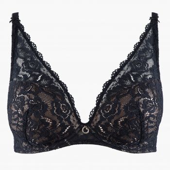 Soutien-Gorge Plunge Foulard, Rosessence, Aubade HK81-NOIR 2