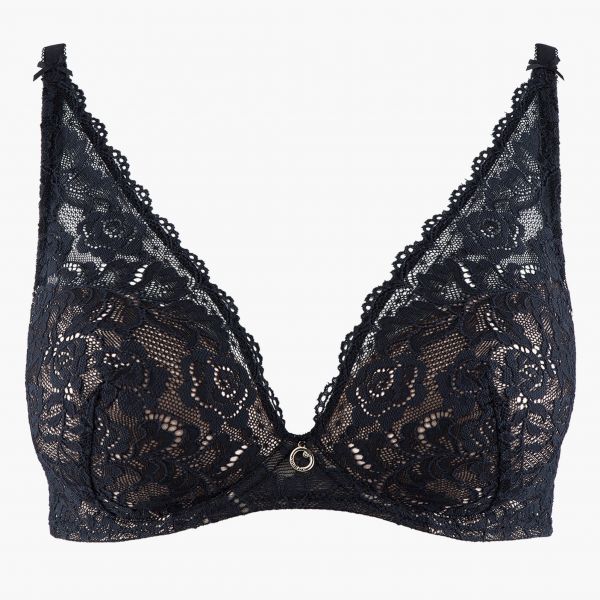 Soutien-Gorge Plunge Foulard, Rosessence, Aubade HK81-NOIR