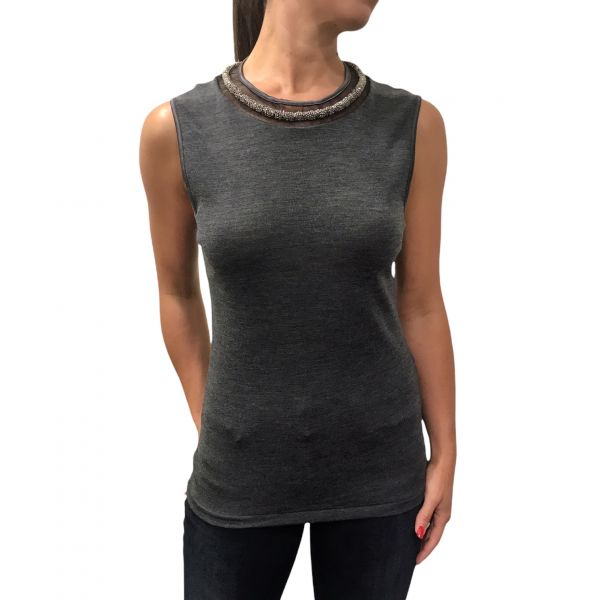 Top Sans Manches, Life, Laine-Soie, Madiva LIFE S/M-100