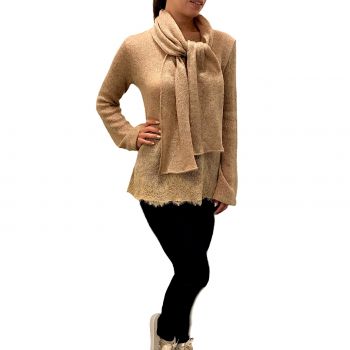 Pull Or Col Echarpe, Valery PG48-MGP57-ORO