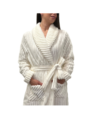 Peignoir Polaire, Edelmar, Peignora 11H22999-ECRU