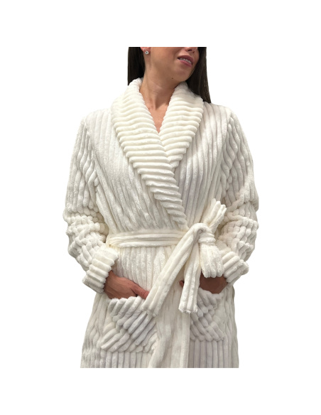 Peignoir Polaire, Edelmar, Peignora 11H22999-ECRU