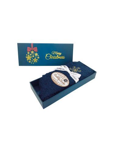 Boite Chaussettes Polaires, Elegant Christmas - Noël Naturel ou Marine , Taubert 212544-588-0099