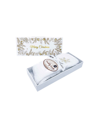 Boite Chaussettes Polaires, Elegant Christmas - Noël Naturel ou Marine , Taubert 212544-588-0099