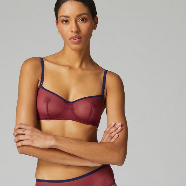 Underwired tulle bandeau bra, Rosalie, Simone Pèrele 18Y360-389