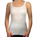 Top Débardeur, 100% Coton Fil d'écosse, Moretta 7751-2-BIANCO