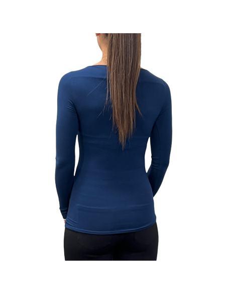 Long Sleeved Sweater Boat Neck Micro Modal, Venere, Softy Madiva VENERE-BARCHET