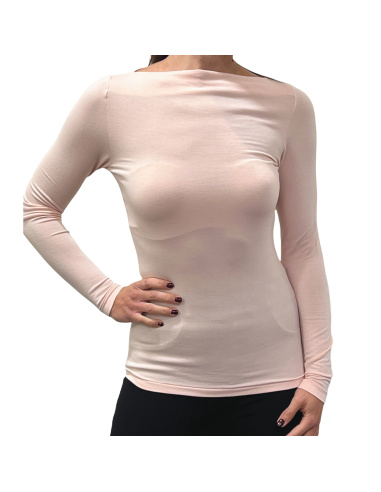 Pull Col Bateau Manches Longues Micro Modal, Venere, Softy Madiva VENERE-BARCHETTA