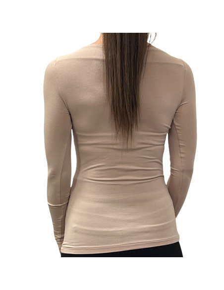 Long Sleeved Sweater Boat Neck Micro Modal, Venere, Softy Madiva VENERE-BARCHET