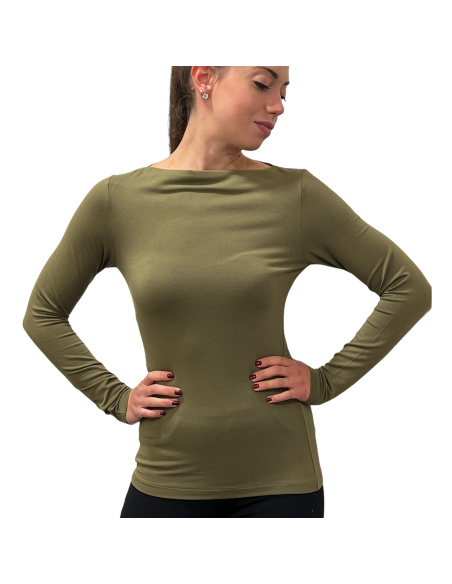 Pull Col Bateau Manches Longues Micro Modal, Venere, Softy Madiva VENERE-BARCHETTA