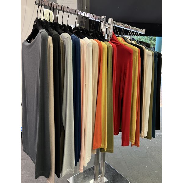 Turtle Neck Long Sleeved Sweater Micro Modal, Venere, Softy Madiva VENERE-DOLCETTO