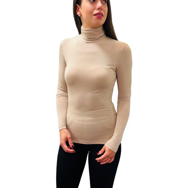 Pull Col Roulé Manches Longues Micro Modal, Venere, Softy Madiva VENERE-DOLCEVITA