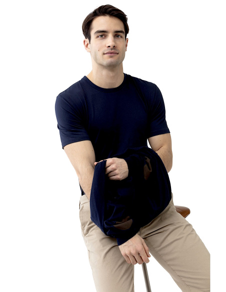 T-Shirt Hybrid Col Rond, Mey 30037-123