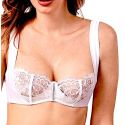 HALF-CUP BRA, Marlène, Prélude YS301-BLANC