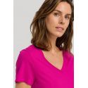 T-Shirt Manches Courtes Col V, Sleep & Lounge - Fuschia, Hanro, 077876-1370