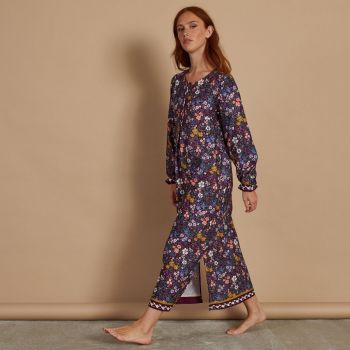 Chemise De Nuit Longue Manches Longues, Mabon-Grenat, Laurence Tavernier 2221141 2