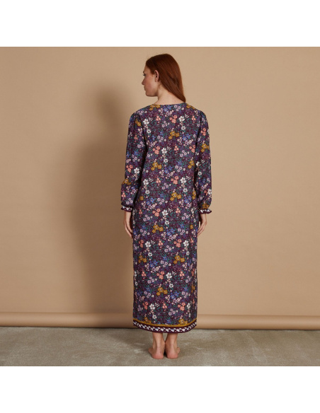 Chemise De Nuit Longue Manches Longues, Mabon-Grenat, Laurence Tavernier 2221141