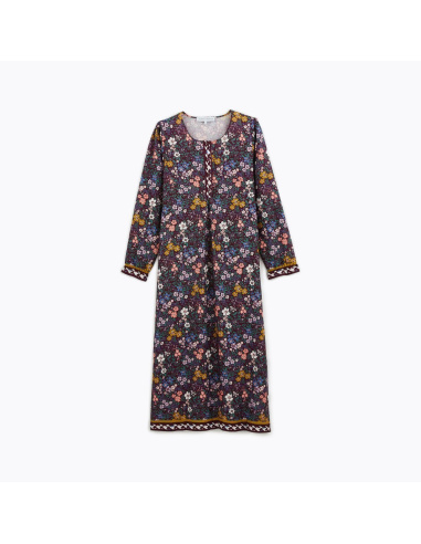 Chemise De Nuit Longue Manches Longues, Mabon-Grenat, Laurence Tavernier 2221141
