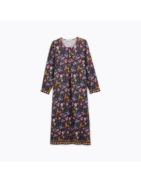 Chemise De Nuit Longue Manches Longues, Mabon-Grenat, Laurence Tavernier 2221141