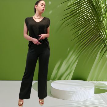 Pull Manches Courtes Col V 70% Alpaca, Oscalito 6710-932