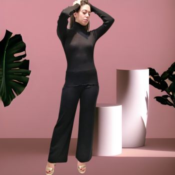 Long Sleeve Turtleneck, 70% Wool 30% Silk, Oscalito 9516-020 2