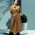 Long wool coat, Lou AndreaLOU202208-BEIGE