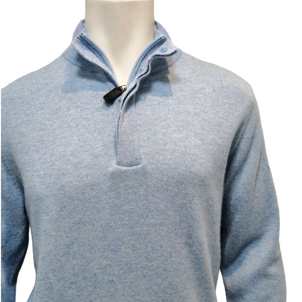 Pull 100% Cachemire, Estheme MEN7205H-2925 CIEL