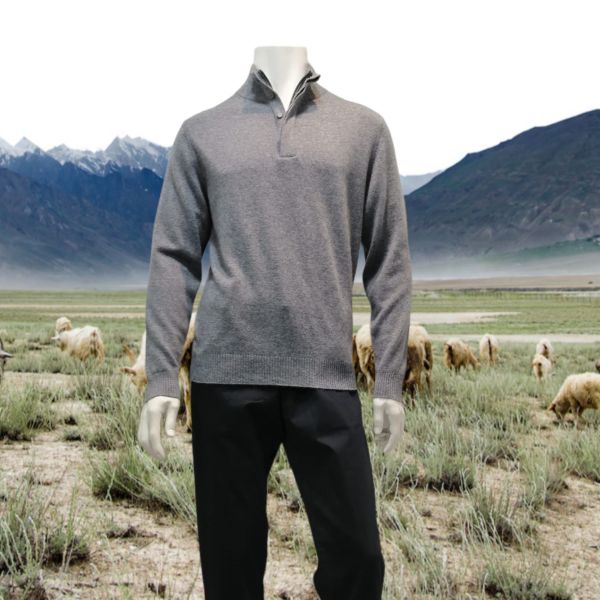 Pull 100% Cachemire, Estheme MEN7205H-2450 MISTRAL