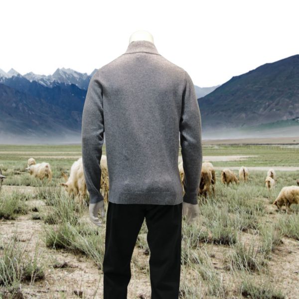 Pull 100% Cachemire, Estheme MEN7205H-2450 MISTRAL