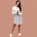 Chemise de Nuit Manches Longues Boutonnée, Admas 51505