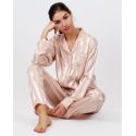 Pyjama Satin Rose Poudré, Admas 55838
