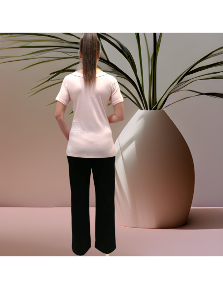 Top Manches Courtes Col V, Lisanza 3109-9216