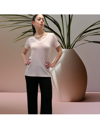 Top Manches Courtes Col V, Lisanza 3109-9216