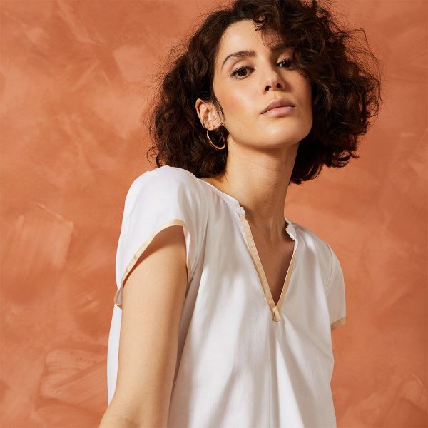 Liquette, Essentiel Uni, Laurence Tavernier 2311221-BLANC