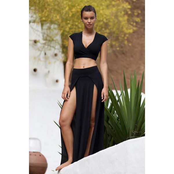 Jupe Longue Fendue, Jax, Pain De Sucre JU165120-NO