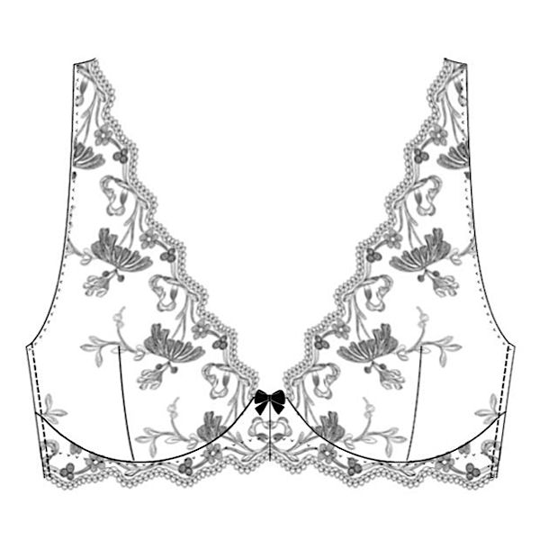 NON WIRED TRIANGLE BRA, Smeraldo, Ambra 0933-594