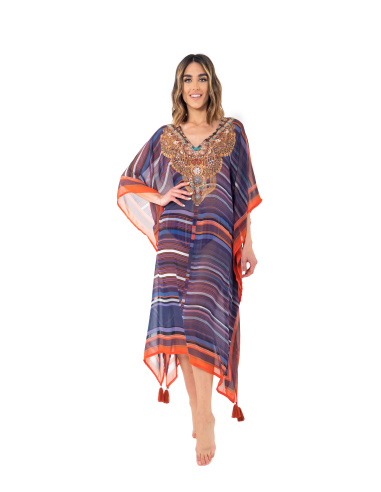 Caftan Long Voile, Fuego, David DA23-031