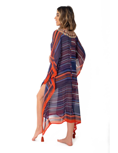 Caftan Long Voile, Fuego, David DA23-031