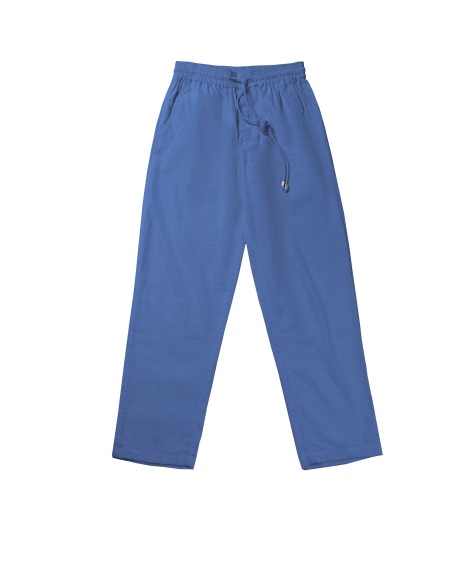 Pantalon en Lin, Nathan, David DM-NATHAN-BLEU