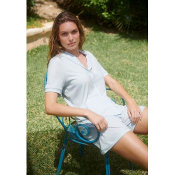 Pyjama Manches Courtes - Short, Sleep & Lounge, Hanro, 077977-2507