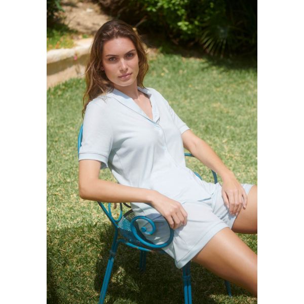 Pyjama Manches Courtes - Short, Sleep & Lounge, Hanro, 077977-2507