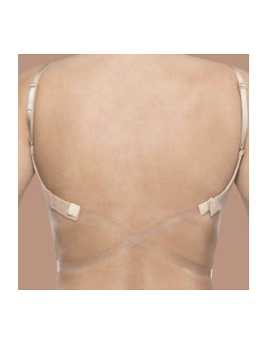 Lot de 2 Paires Bretelles Dos-Nu Transparentes 1 à 2 crochets Bye Bra 933N