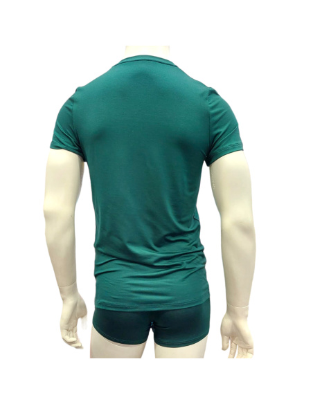 Tee-Shirt Col Rond, Tencel Soft, Hom 402593-00DG