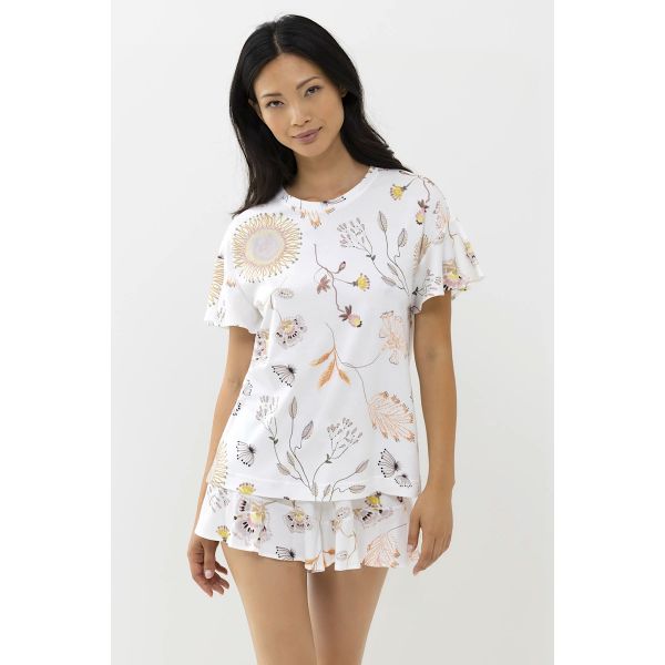 Tee-Shirt Manches Courtes, Pearl, Mey 17366-1