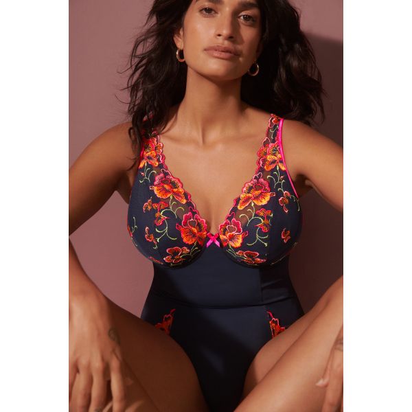 Plunging Demi Foam Bodysuit, Devdaha, Prima Donna, 0463442-VEL