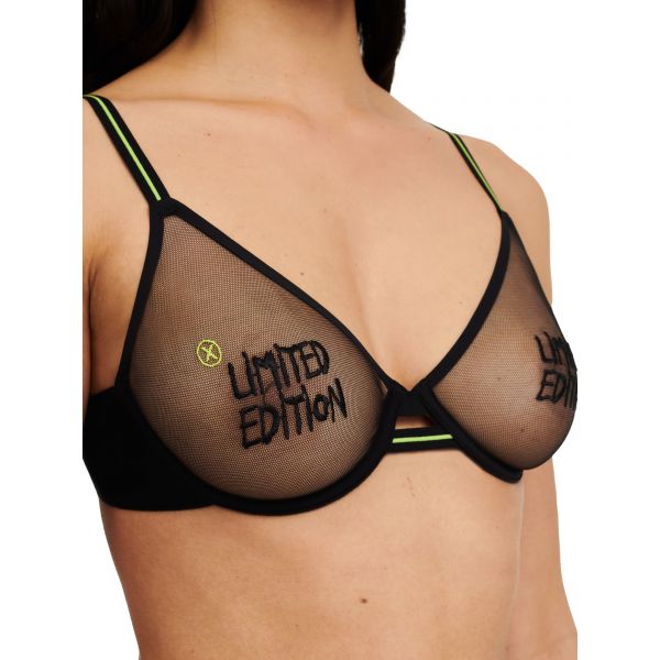 Soutien-Gorge Armature, X Edition - Noir/Fluo, Chantelle C08F10-0R5