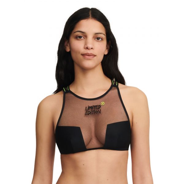 NON-WIRED BRASIERE BRA, X Edition - Noir/Fluo, Chantelle C08F30-0R5